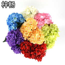 仿真绣球花头 批发婚庆塑料绣球花束 家居装饰假花婚庆仿真植物