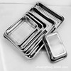 thickening Stainless steel side plate rectangle barbecue Dumplings Tray hotel canteen Depth baking punching tableware