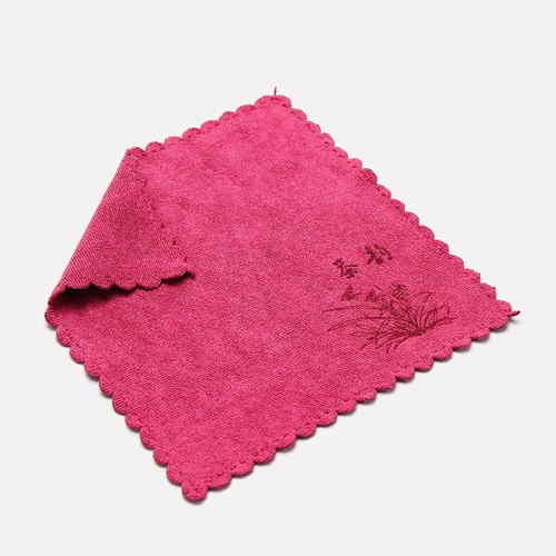 [Direct supply from the factory] Tea Yun Yang Tea Towel, water-absorbent and thickened tea set accessories, customizable LOGO cotton and linen tea towels