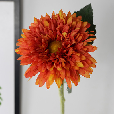 春節場景布置批發高仿真太陽花絹花非洲菊扶郎花家居擺件裝飾品