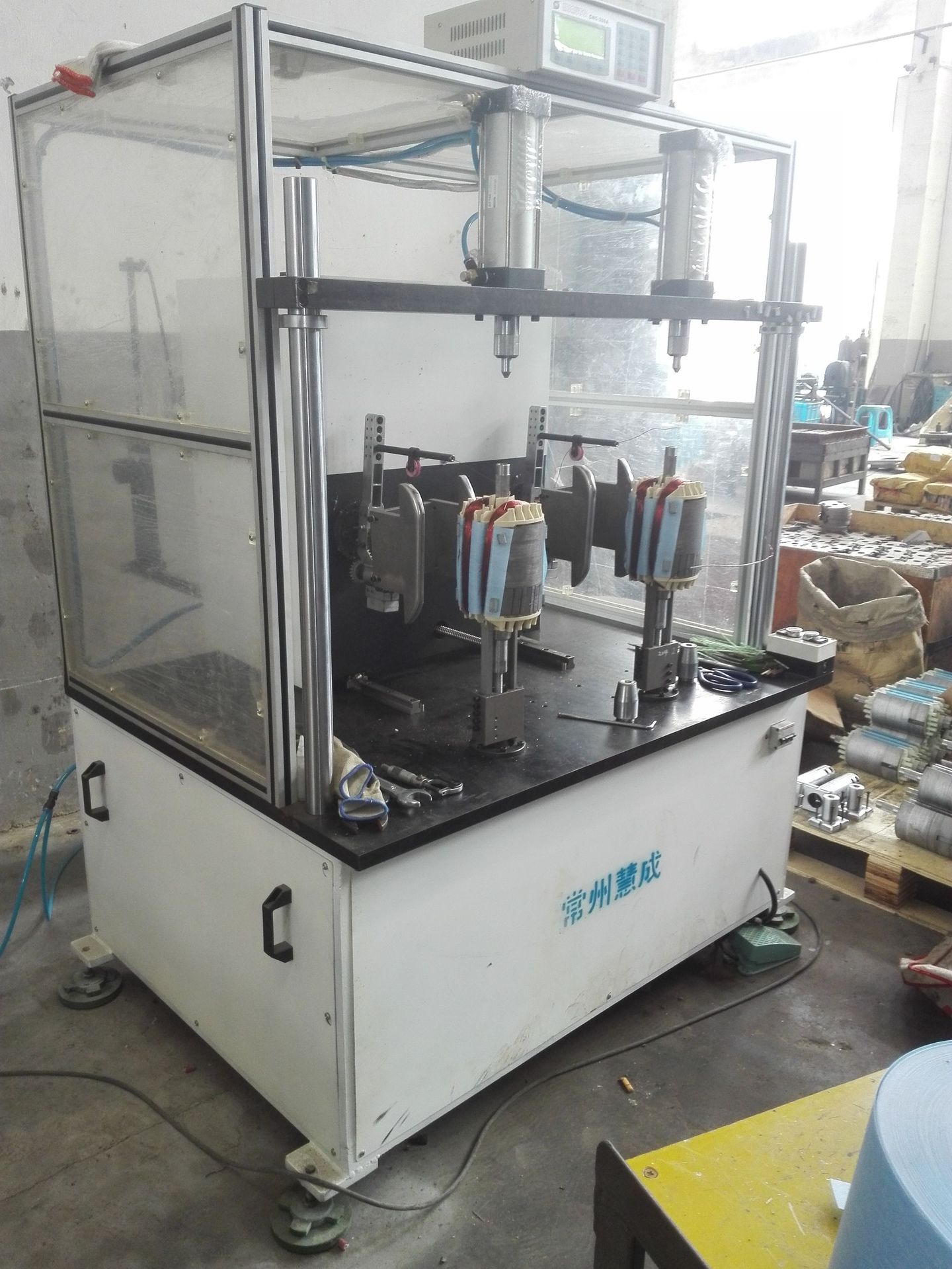 无刷外转子绕线机发电机转子绕线机凸极电机绕线机增程电机绕线机