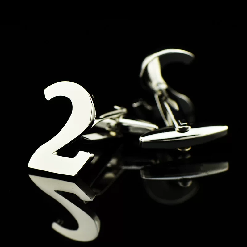 2 цифровых запонки арабский стиль рукавной манжеты - стиль рубашки 133CUFFLINKS/991027