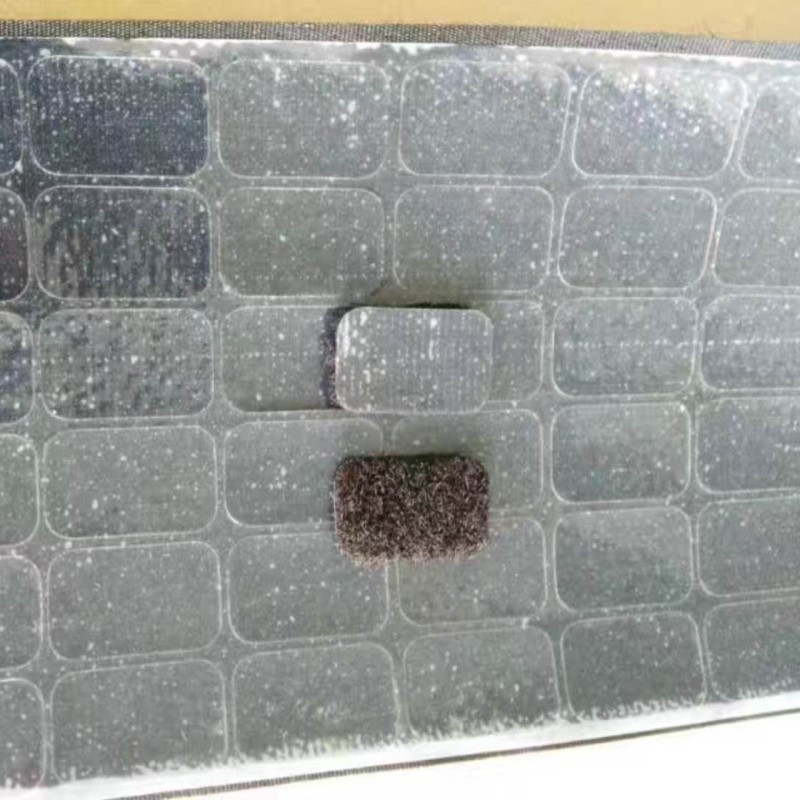 厂家直供热压热烫魔术贴服饰运动用品pvc面背热熔膜射出勾魔术贴