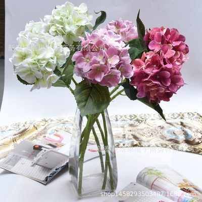 仿真花3D繡球花 假花油畫色 高檔歐式繡球 家居裝飾