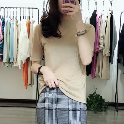 Exquisite 14 Needle worsted 52 Goat Fleece T-shirts Socket Twinkle Thin coat Sweater On behalf of