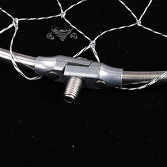 Dali Ma net copy head foldable stainless steel solid fishing racket line copy net anti-hanging fishing net pocket copy net ring