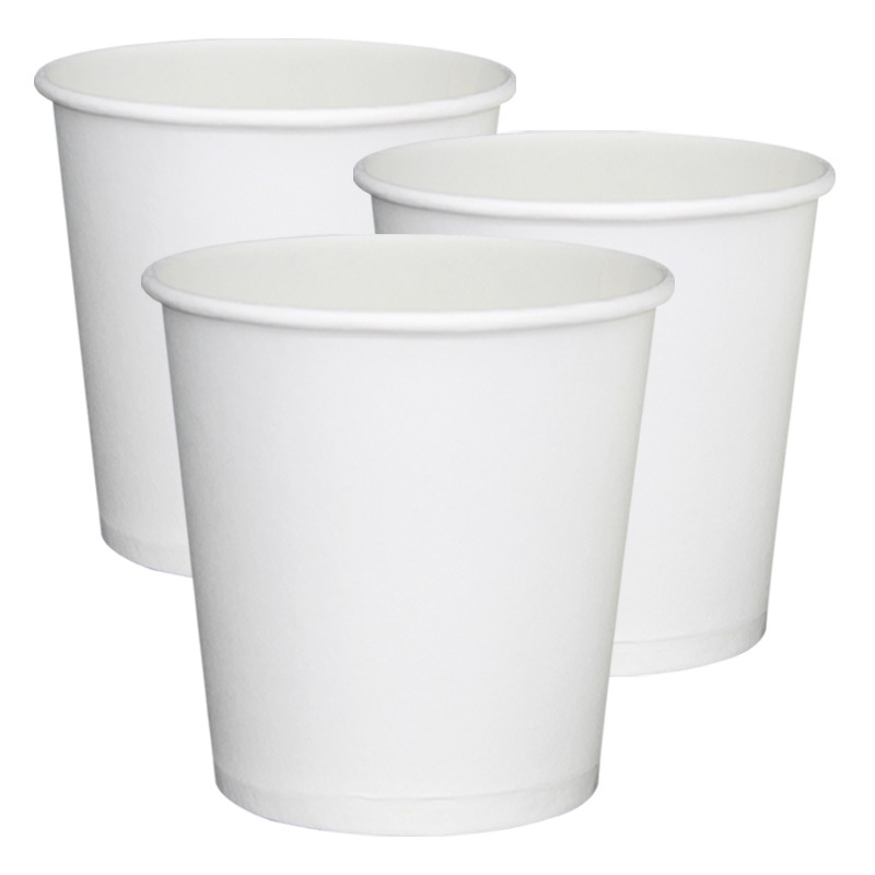 包郵160ml小號加厚壹次性純白色家用商務幼兒手工環保飲水紙杯