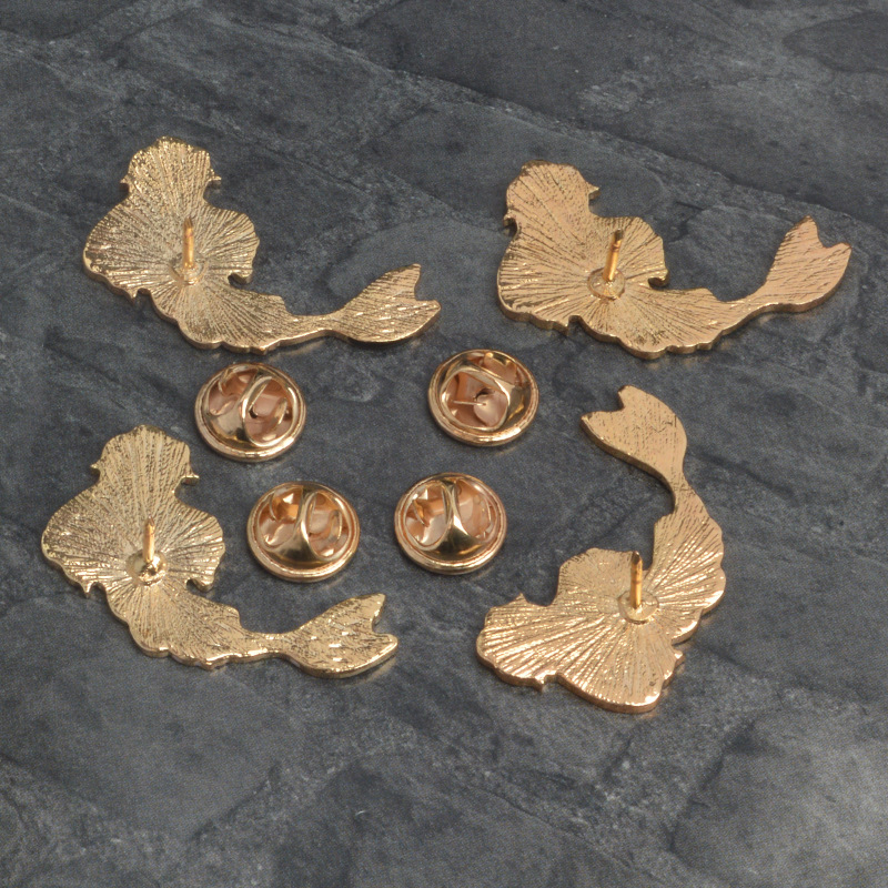 Fish Pattern Simple Style Pin Fish Alloy Enamel Women'S Brooches