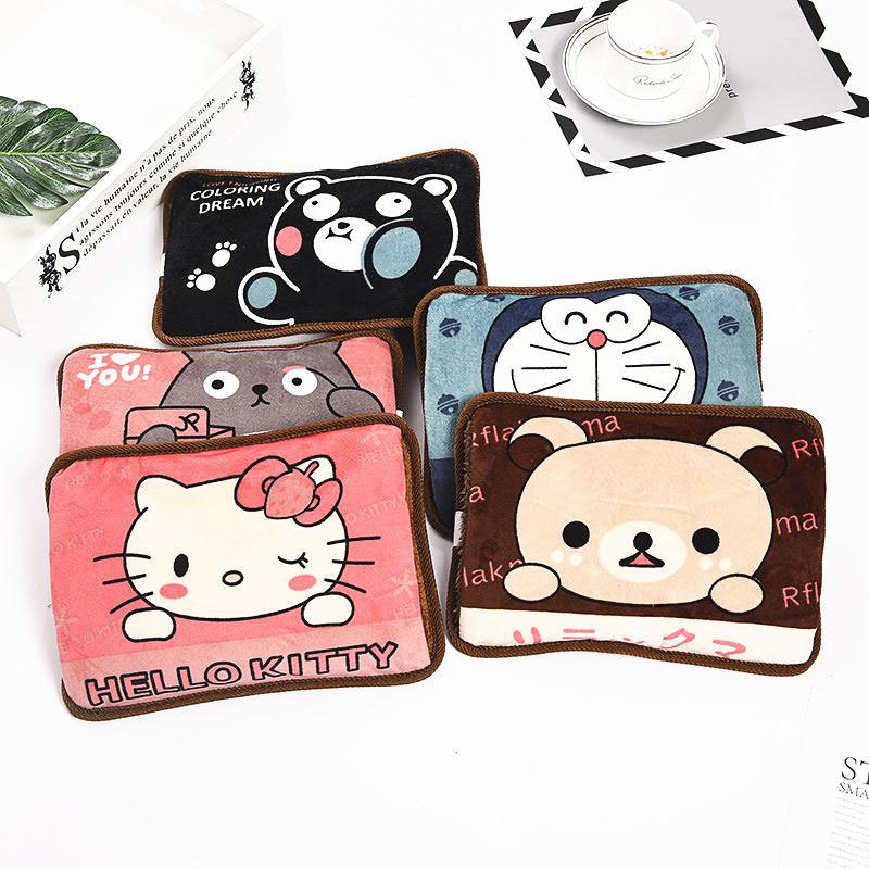 new pattern charge explosion-proof Plush Cartoon In Hot water bottle Hand Po Heating pads Hot water bottle Electric heater Hand Po