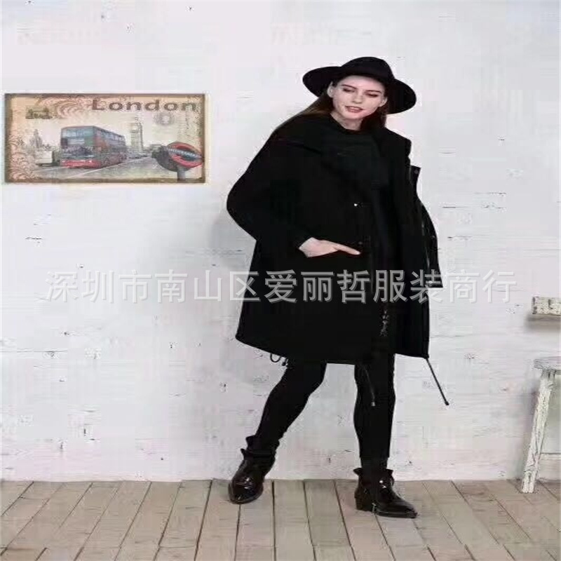 【拓谷17冬装】爱丽哲品牌折扣尾货女装批发魔美名作卡嘉茜布卡拉