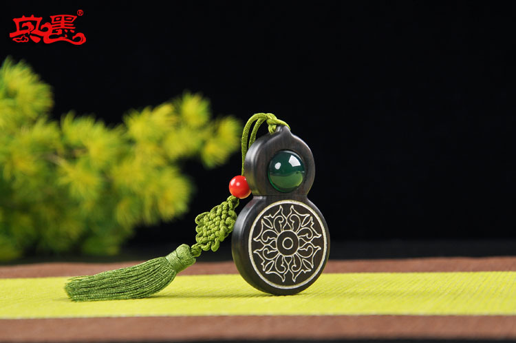 特价促销福禄16G红木U盘葫芦镶嵌翡翠玉器中