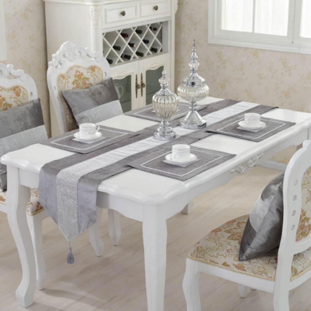 （中性）带钻桌旗 颜色->灰色