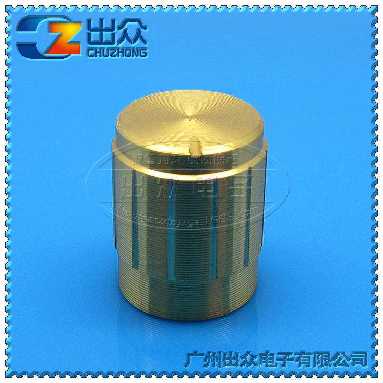 工厂 音频金属旋钮电位器宽13高17金色旋钮电位器