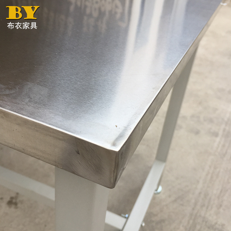 304不锈钢工作台操作台厂家 车间厨房打荷台不锈钢工作台定做