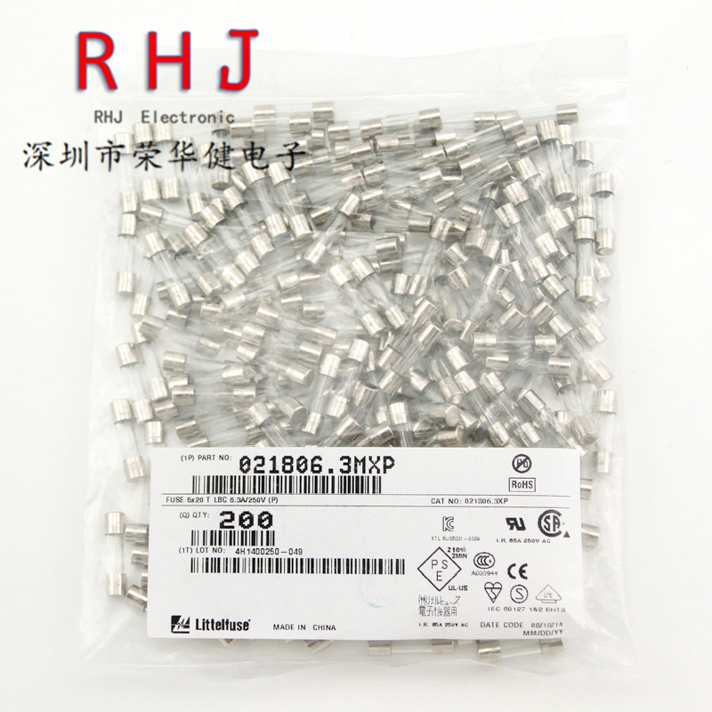 进口原装美国力特 0218.400MXP 5*20（无线）玻璃慢断 0.4A 250V