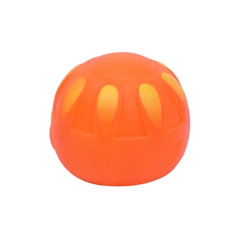 Juguetes educativos para mascotas Bola de flores Bola de vinilo perro molar gato interactivo Bola de sonido fábrica al por mayor transfronteriza