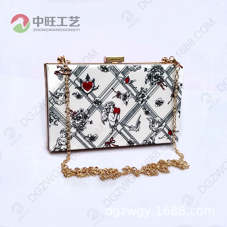 定做白色亚克力包包 欧美夏季潮流女包 外贸爆款链条单肩包