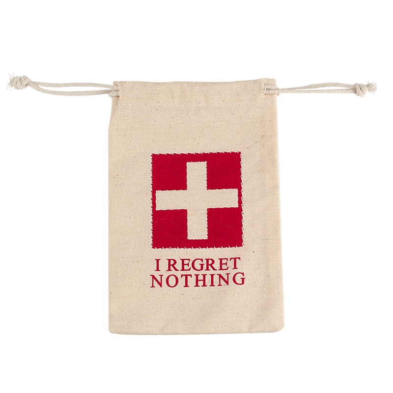 Hangover Kit Bags棉布袋现货 棉布宿醉工具包 红十字急救包装袋