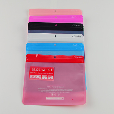 customized Underwear Packaging bag Sealing bag high-grade men and women Underwear Bag currency Underwear zipper Closure pockets Self sealing bag