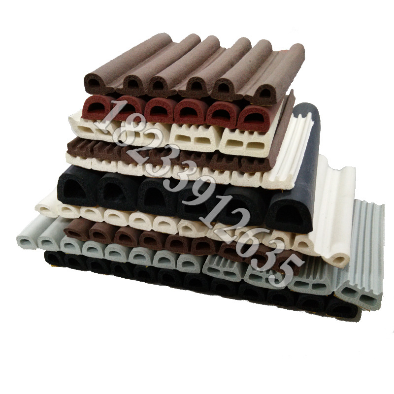 发泡自粘密封条E型木门自粘密封胶条海绵木门密封封条