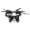 Black silver small bell, scarf for adults, lace choker, toy, new collection, on elastic band