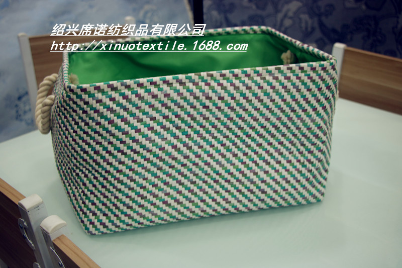 环保编织纸布收纳盒 纸草布编织包 箱包靠垫抱枕纸编布