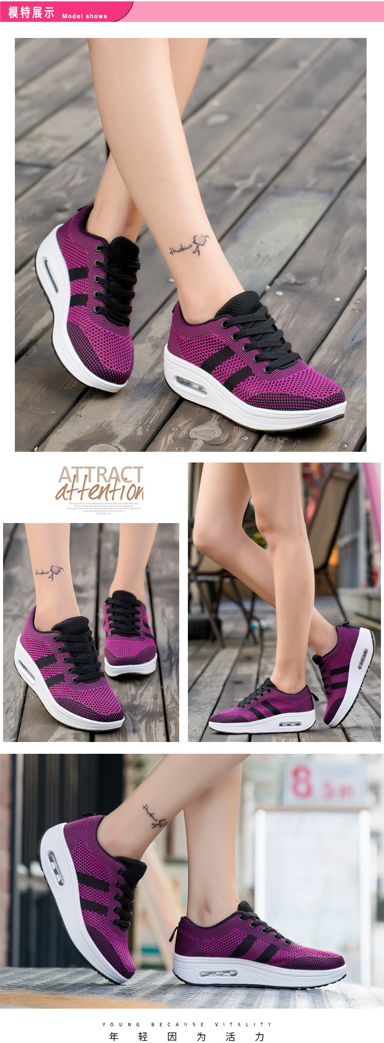 Chaussures de sport femme en rapporter - Ref 3435242 Image 25