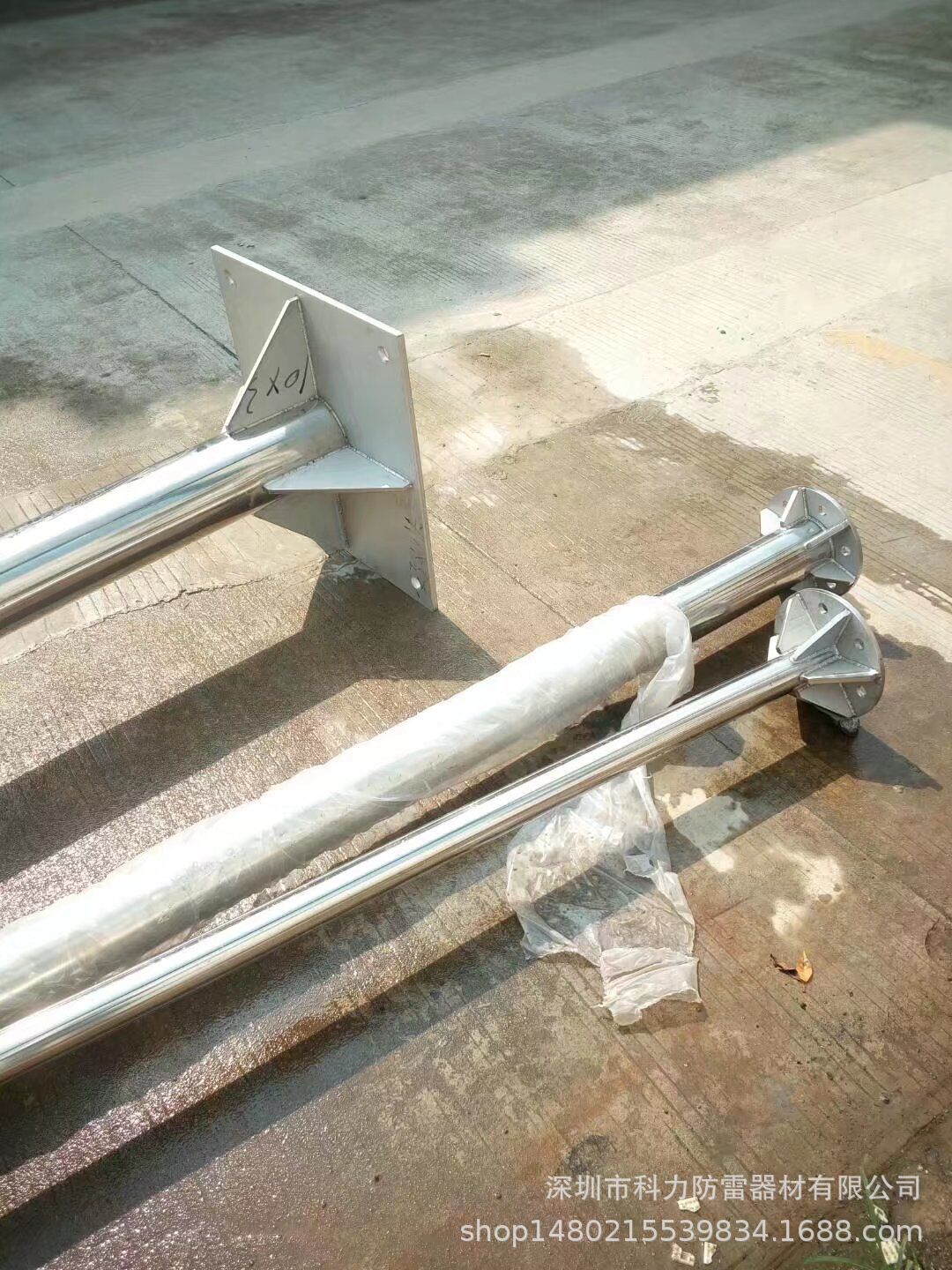 避雷针支撑杆 避雷针加高杆 不锈钢避雷针支柱 避雷针支架支座