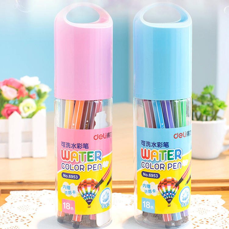 Force can be washing pupil painting Graffiti Fine Arts Watercolor Pen 18 colour 6953 Cartridges Wishing cards