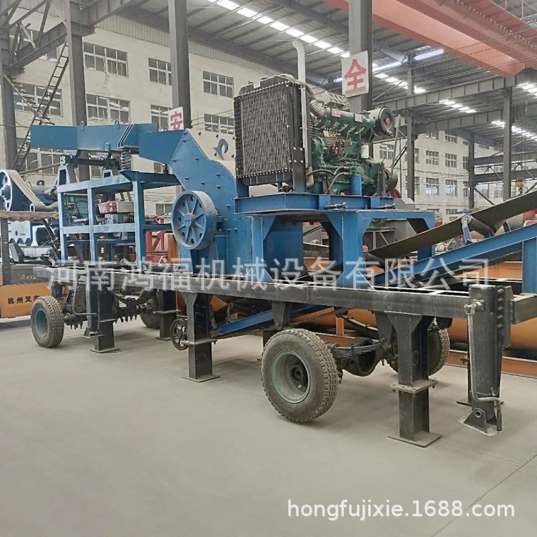 移动鄂式破碎机 建筑垃圾破碎机 磷矿石凝灰岩制砂破碎站生产线