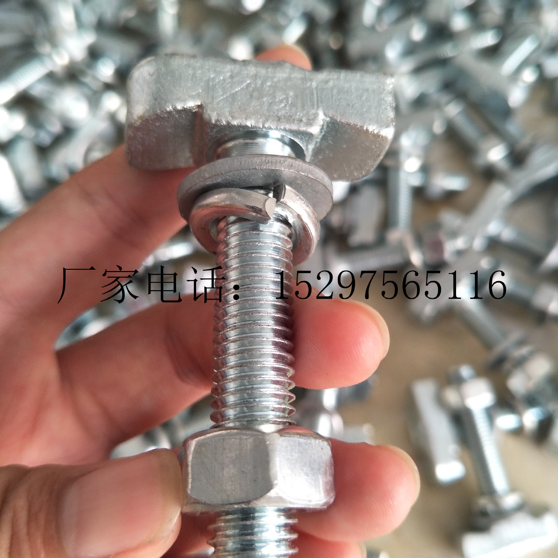 12*50热镀锌T型螺栓 预埋槽道螺栓 高强度螺栓恒诺厂家供应