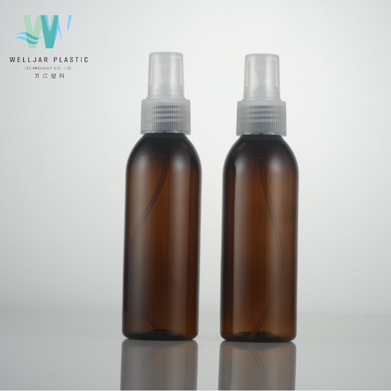 125ml棕色圆肩喷雾瓶 纯露瓶 化妆水分装瓶 避光空瓶子 细雾喷瓶