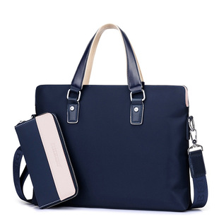 Factory customized new European and American style fashion briefcase loading and unloading exquisite shoulder briefcase logo can be printed