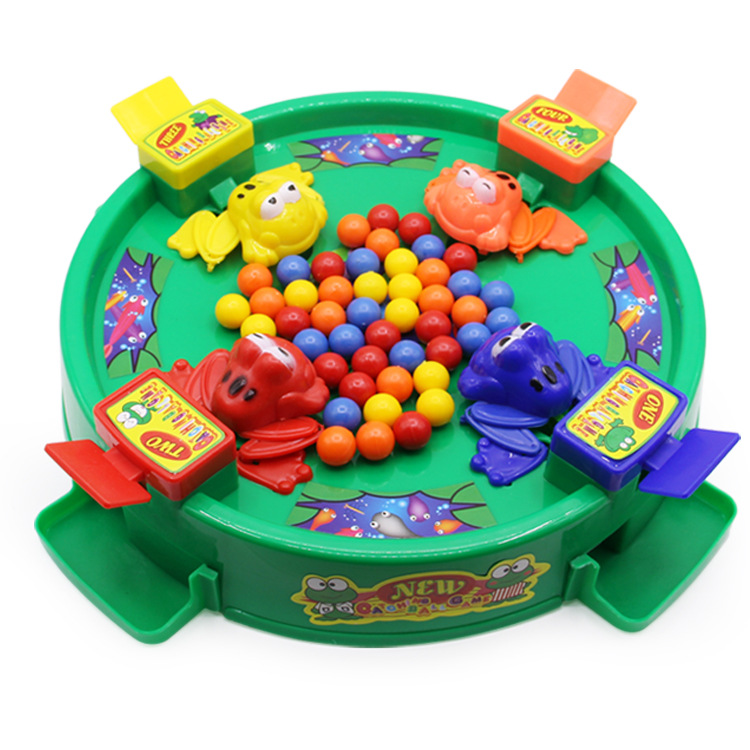 抖音同款青蛙吃豆玩具儿童桌面贪吃抢珠宝宝益智玩具厂家直销包邮