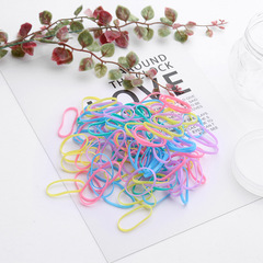 Packaged Colorful Disposable Rubber Bands for Women, Summer Simple Elastic Bands for Children, Hair Bands