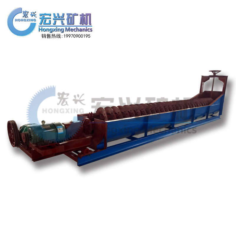 厂家供应金矿砂单螺旋洗砂机,定做洗砂机,铜矿石螺旋洗砂机