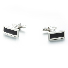 High quality French cufflinks, enamel cufflinks, rectangular cuff buttons, foreign trade buttons, cufflink 372