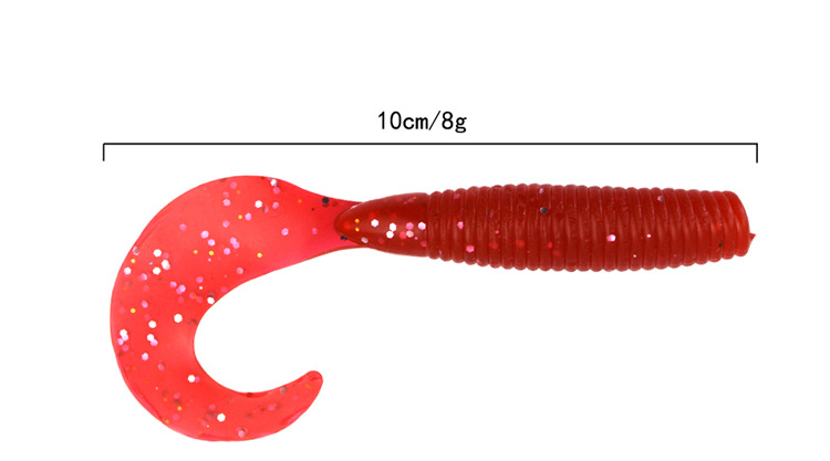 Soft Grubs Fishing Lures Curl Tail Plastics Fresh Water Cod croaker Swimbait Tackle Gear