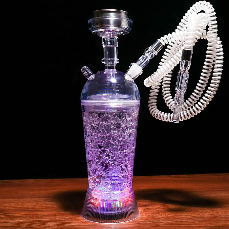 Buy Dropship Products Of Hot Sale Acrylic Hookah Cup Set With LED Light