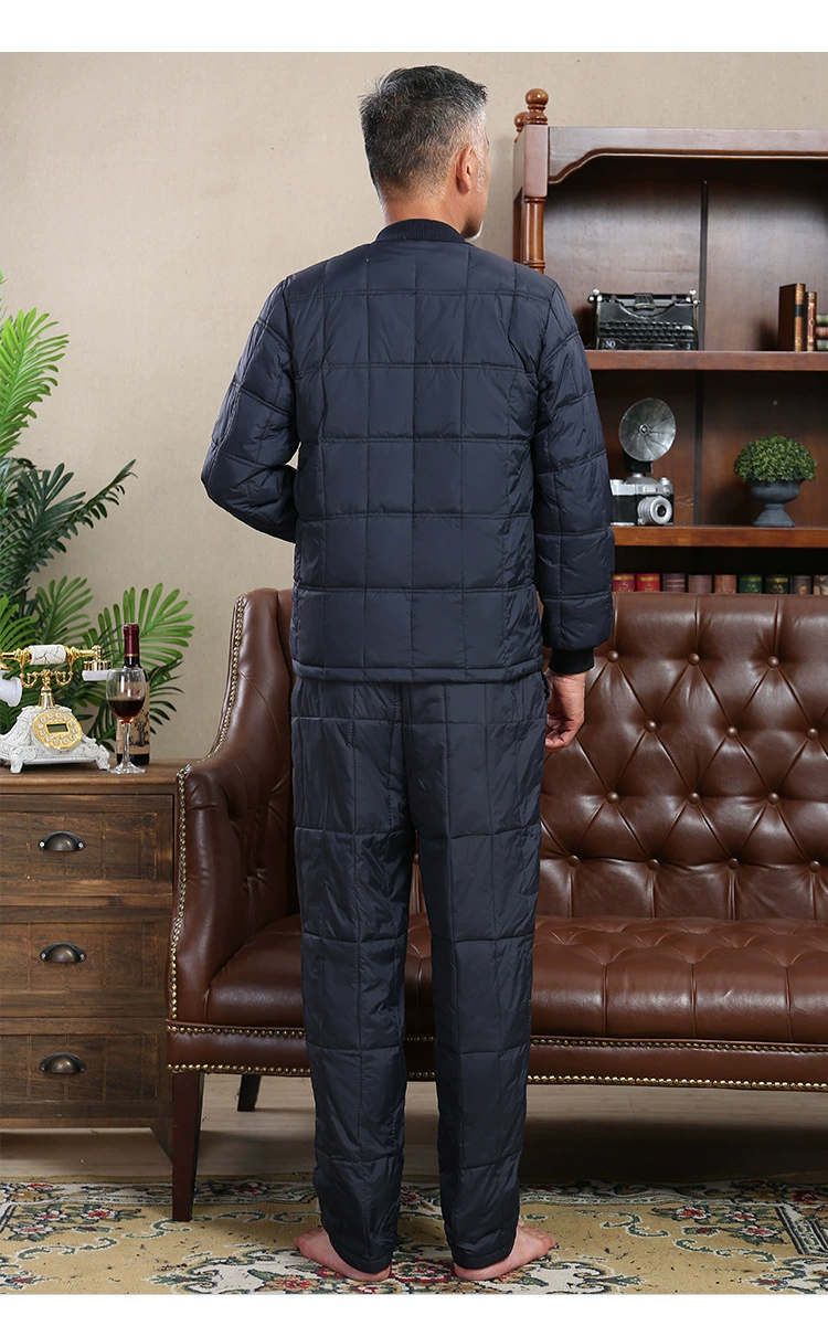 Long-sleeve for elderly, down jacket, set, keep warm liner for adults, for middle age