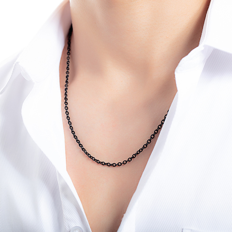 Titan Stahl Einfacher Stil Polieren Geometrisch Halskette display picture 14