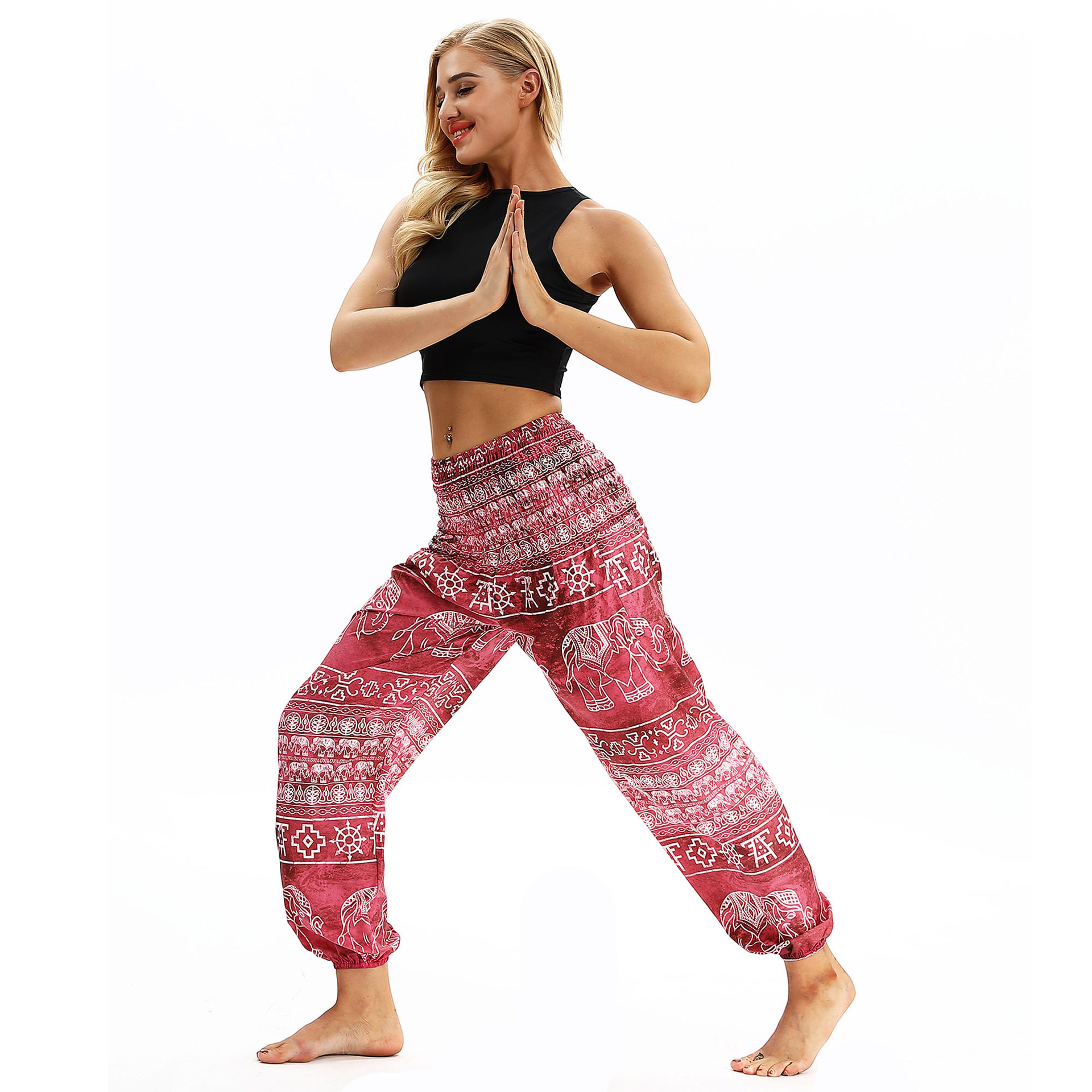 printing loose women s sports pants Nihaostyle Clothing Wholesale NSMDF67656