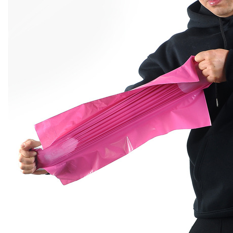 2 hoạt động gói hậu cần không thấm nước túi nhanh tùy chỉnh dày lên bao bì hậu cần màu hồng vật liệu mới bao bì túi nhanh Nguyên liệu mới túi chuyển phát nhanh màu xanh lá cây