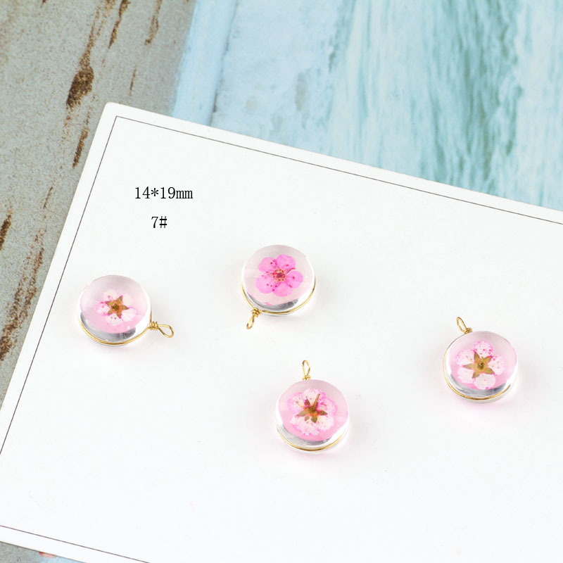 5g Weight Pendant, Earring Findings Jewelry Making Type pendant, Drop Earrings, Earrings Classification 5 PCS/Package Quantity Glass, glass Material Flower, Transparent Pattern Spring&Summer Season Plating Design Cute, Classic Style Style 5 PCS/Package Glass Glass Flower Transparent Pendant Earring Findings Pendant Drop Earrings Earrings 11
