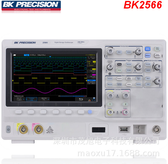 百科BK Precision【BK2566】数字存储示波器 2通道200MHz  2GSa/s