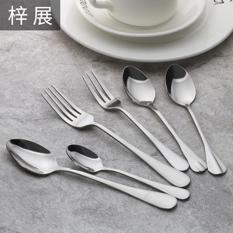 厂家直销不锈钢西餐具勺叉 410不锈钢勺叉 揭阳餐具批发 不锈钢叉|ru