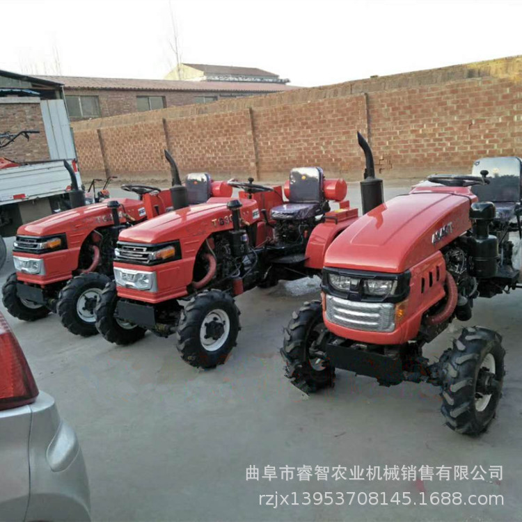 四驱低矮型小四轮旋耕机果园开沟施肥喷药设备