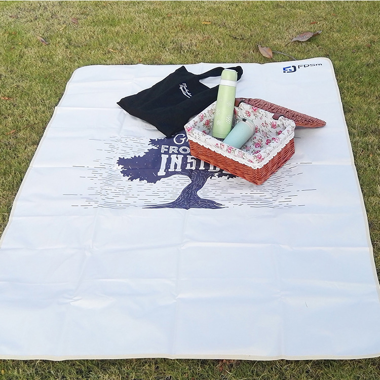 户外野餐垫沙滩垫防水防潮 印花单面真丝露营防潮垫支持来图定制|ms