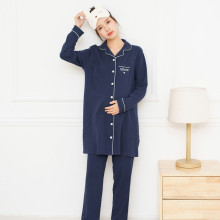 孕妇产前产后月子服 针织全棉长款时尚透气哺乳衣 可外出妈咪喂奶孕妇装