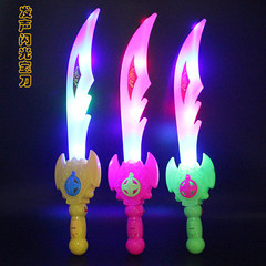 發光閃光音樂刀劍38cm感應有聲寶刀男女孩秋冬季夜市地攤熱賣玩具